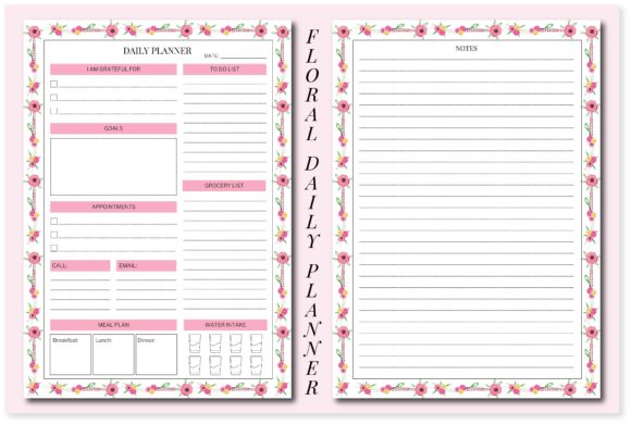 Download Floral Daily Planner - Printable - Premium Resources