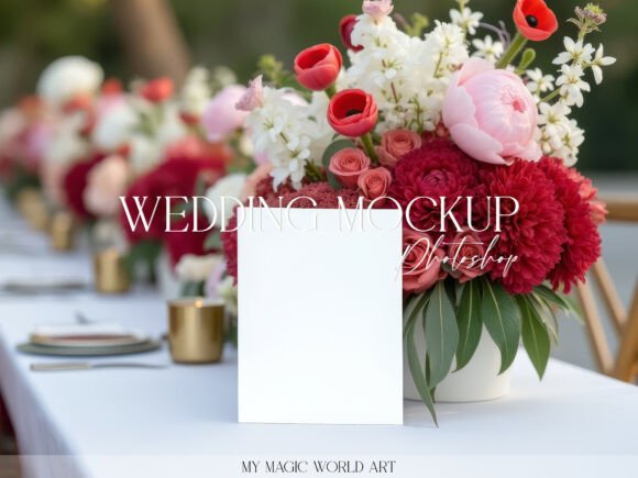 Download Floral Wedding Invitation Mockup PSD - Premium Bundle